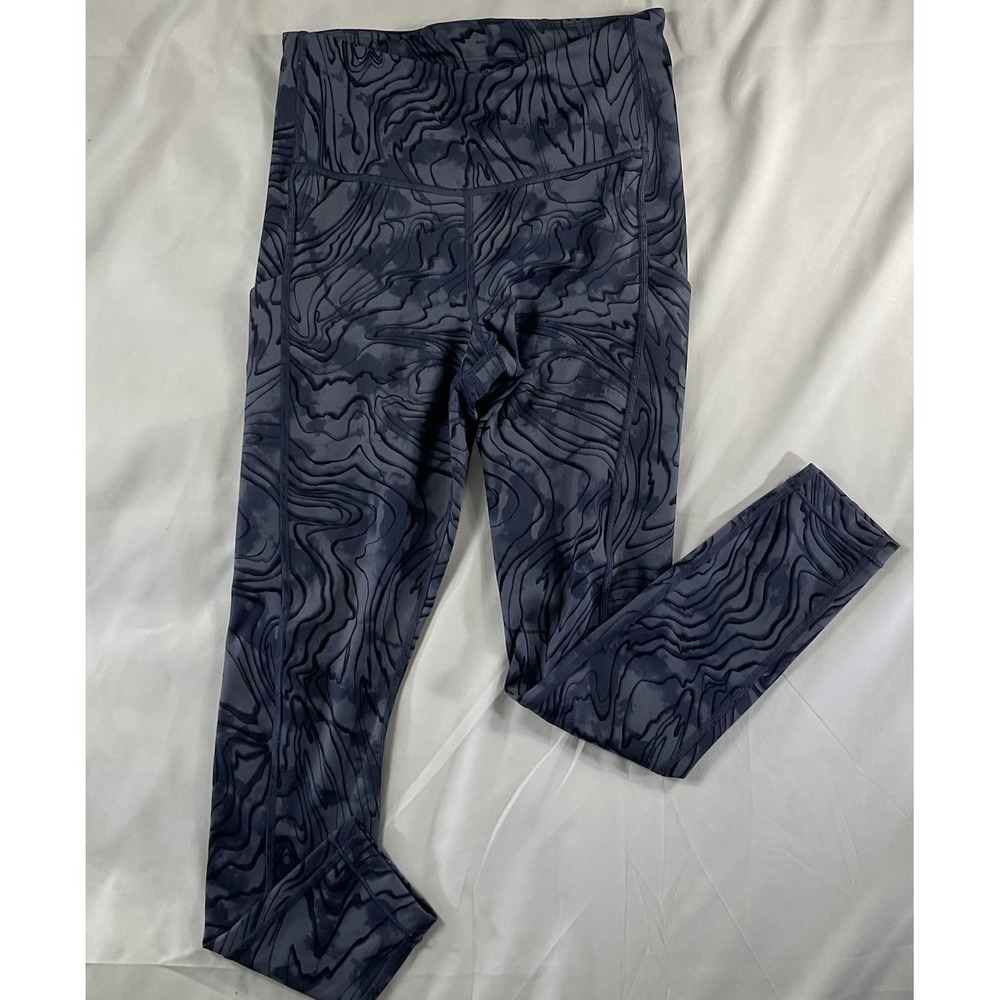 Athleta Size XS Ultimate Stash Pocket Printed 7/8 Tight, Fluidity Medieval